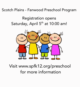  Preschool registration is Open!